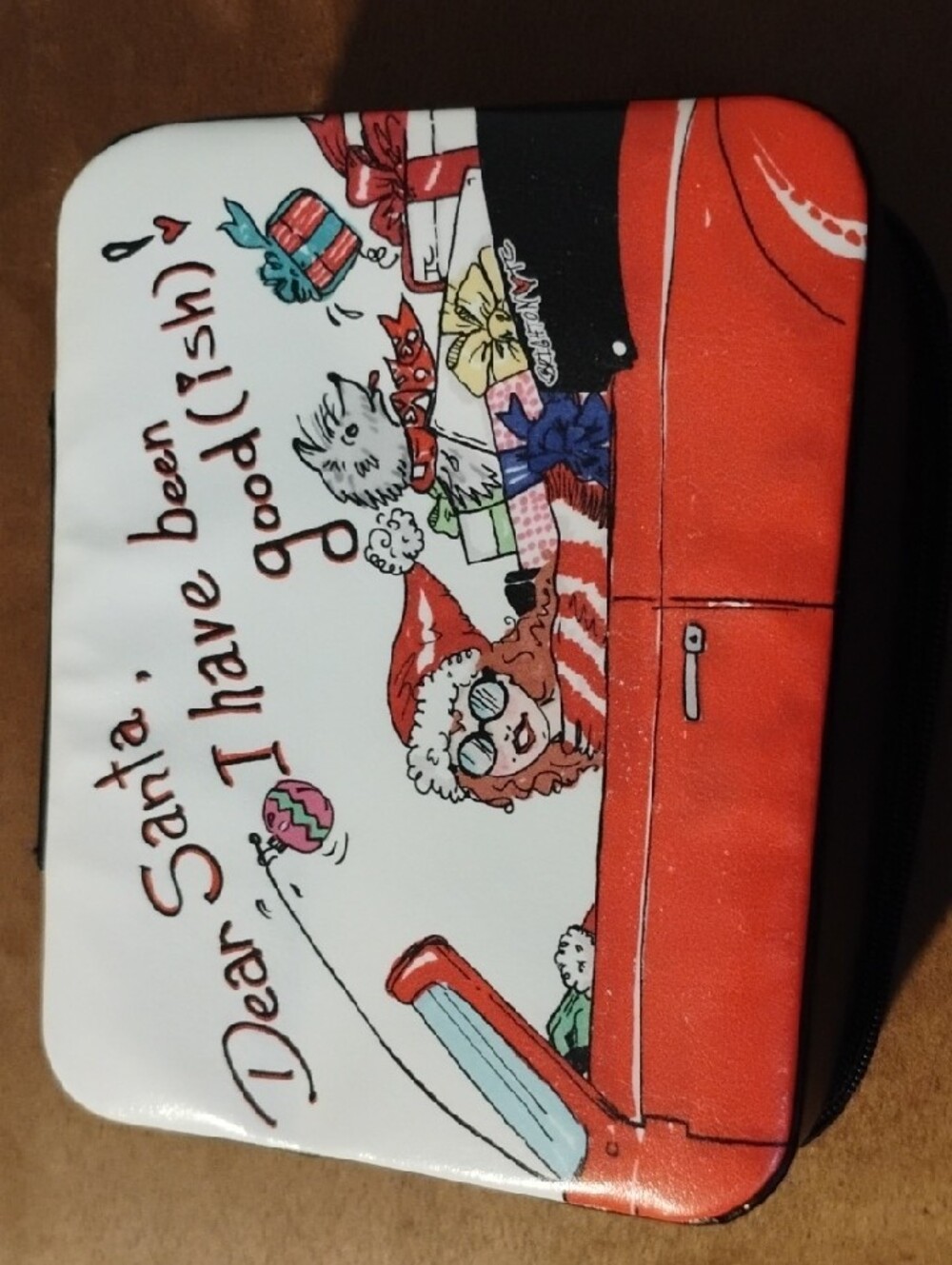 Brighton Holiday Jewelry Pouch - Red, White, Black - Picture 2 of 10